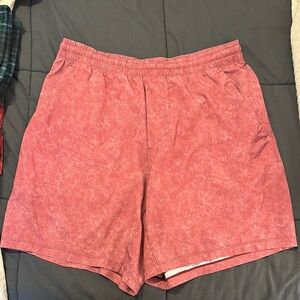Red Lululemon Men’s shorts